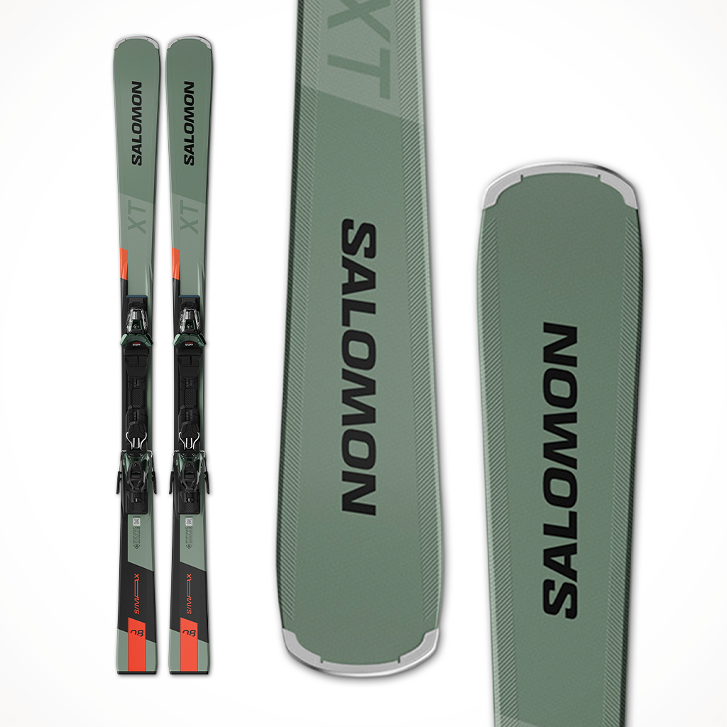 salomon crossmax ski for men or women S/Max 6 Xt+m10 GW L80 Alpine Skis Pack Brown 175 plate construction transmits 100% of your energy to the edge for unmatched edge grip performance Salomon 2026 S/Max 8 XT
