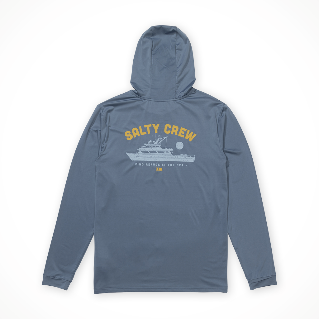 Product image: Salty Crew Overnight Hood Sunshirt Pilot Mens 2026 Back 2.