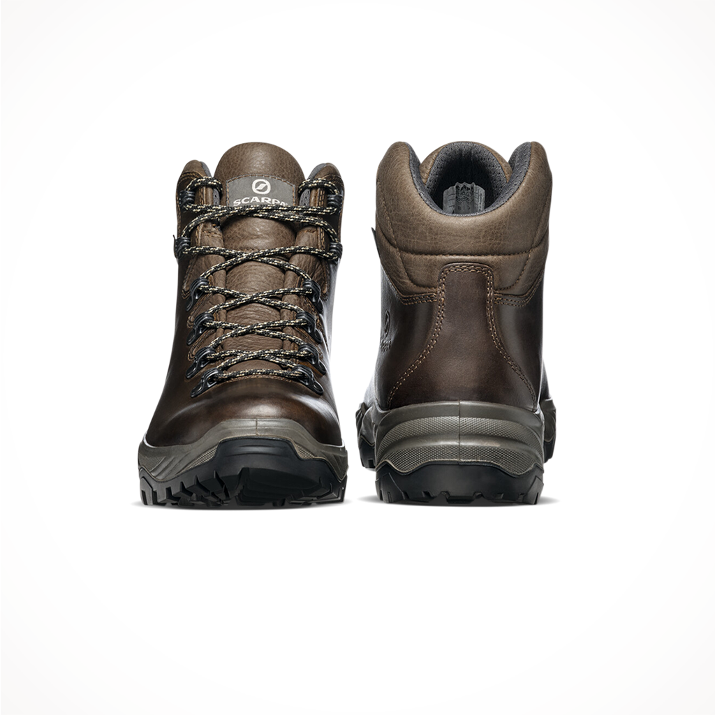 Product image: Scarpa Mens Terra GTX Brown, shown from the front.