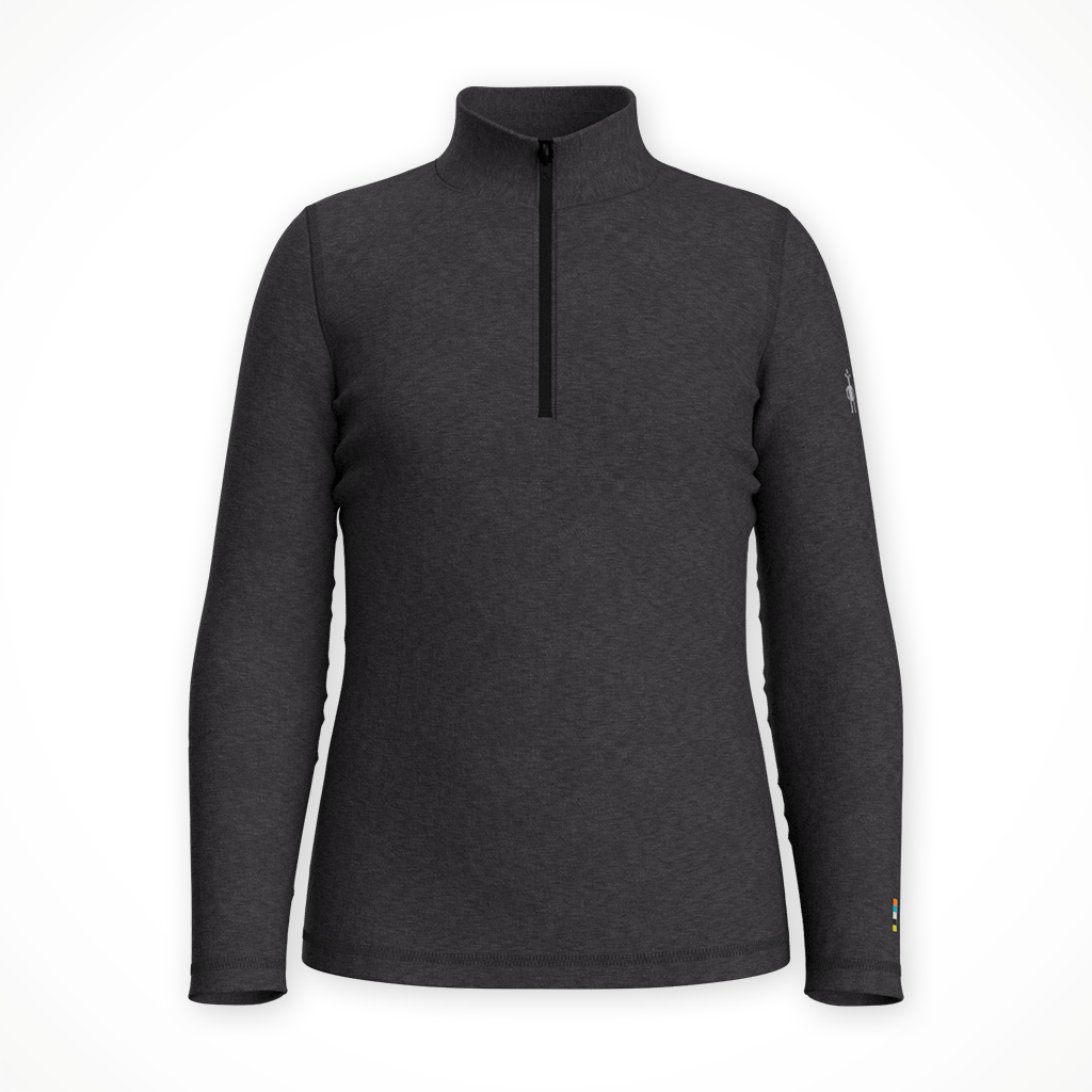 Product image: Smartwool Clsic Therm Merino zip char heath womens.