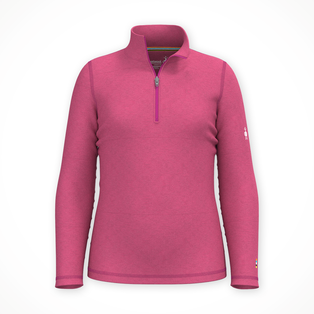 Product image: Smartwool Clsic Therm Merino zip fuscia heat Kids.