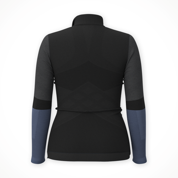 Intraknit Thermal Merino Base Layer Colorblock 1/4 Zip — Women's ...