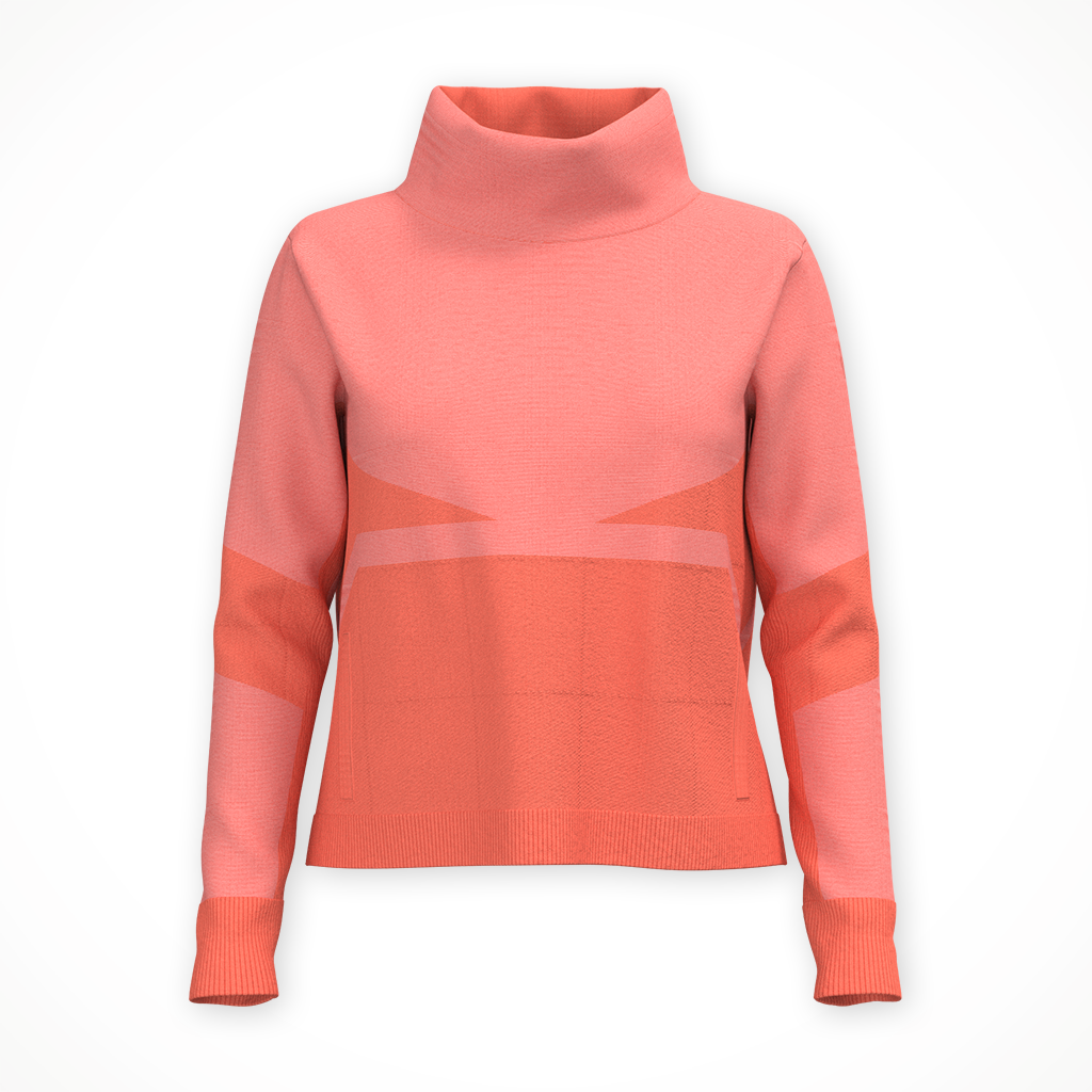 Product image: Smartwool Intraknit Flc Pllover coral womens 25, shown in primary marketing view.