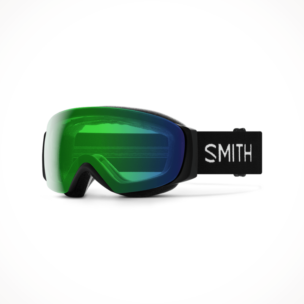 Product image: Smith IO Mag S Black Chromapop Everyday Green Mirror Goggle 2025, shown in primary marketing view.