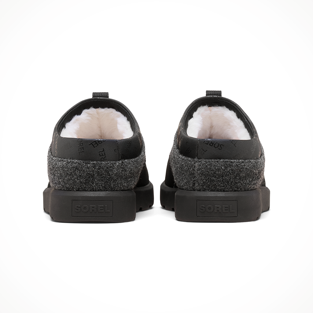 Product image: Sorel B Yways Mule blk blk mens 2025, shown from the back.