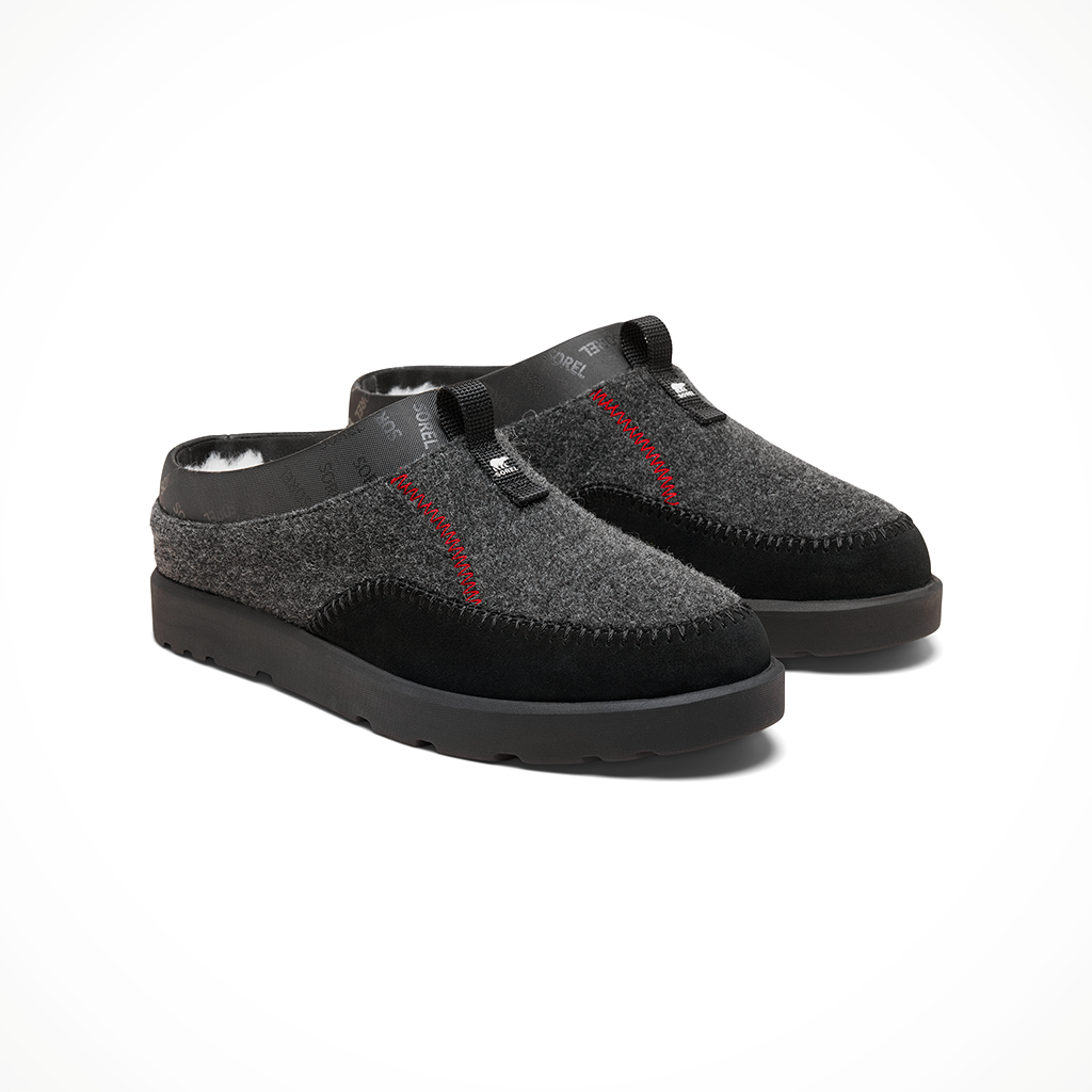 Product image: Sorel B Yways Mule blk blk mens 2025, shown as a pair.