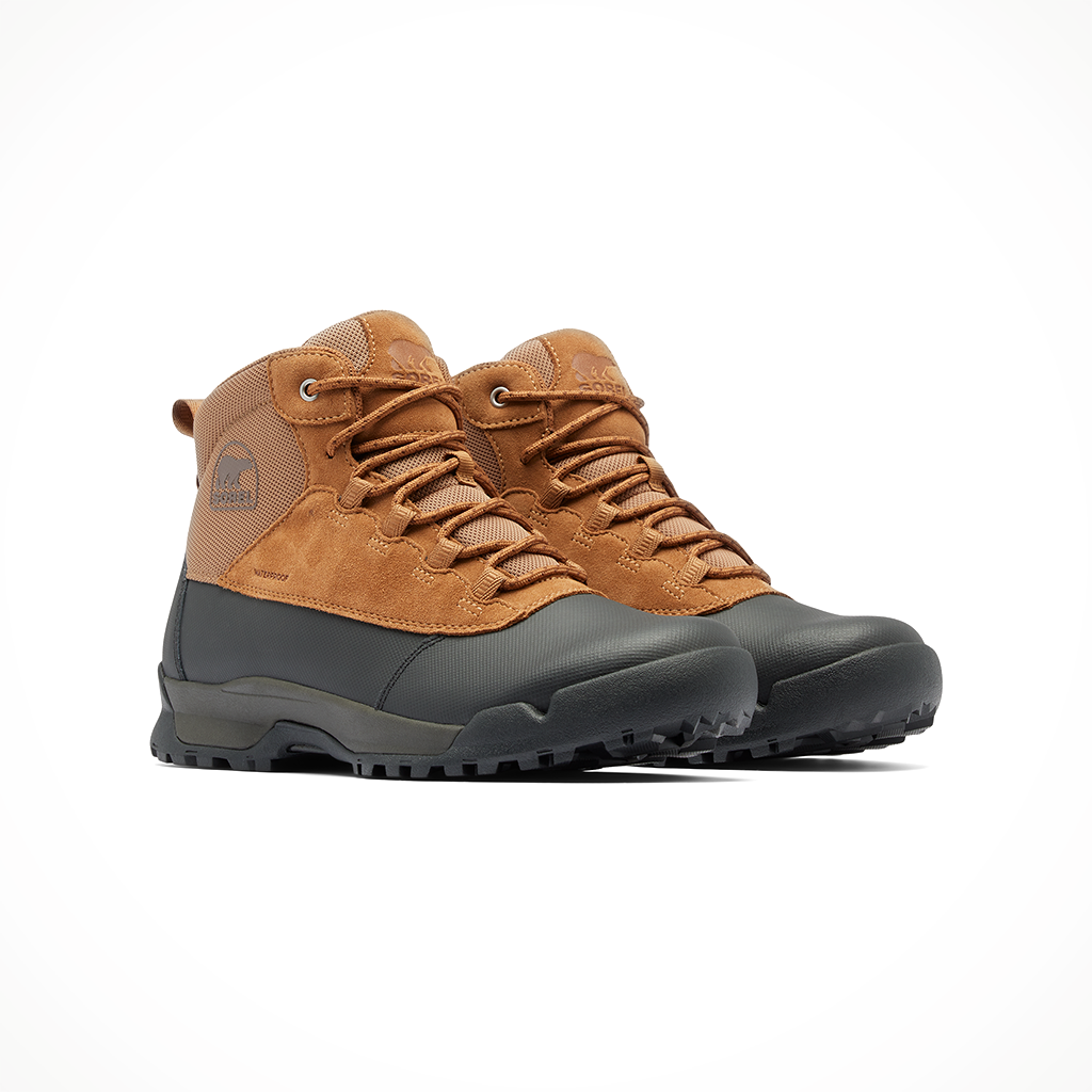 Product image: Sorel Buxton Lite Lace WP elk blk mens 2025, shown as a pair.