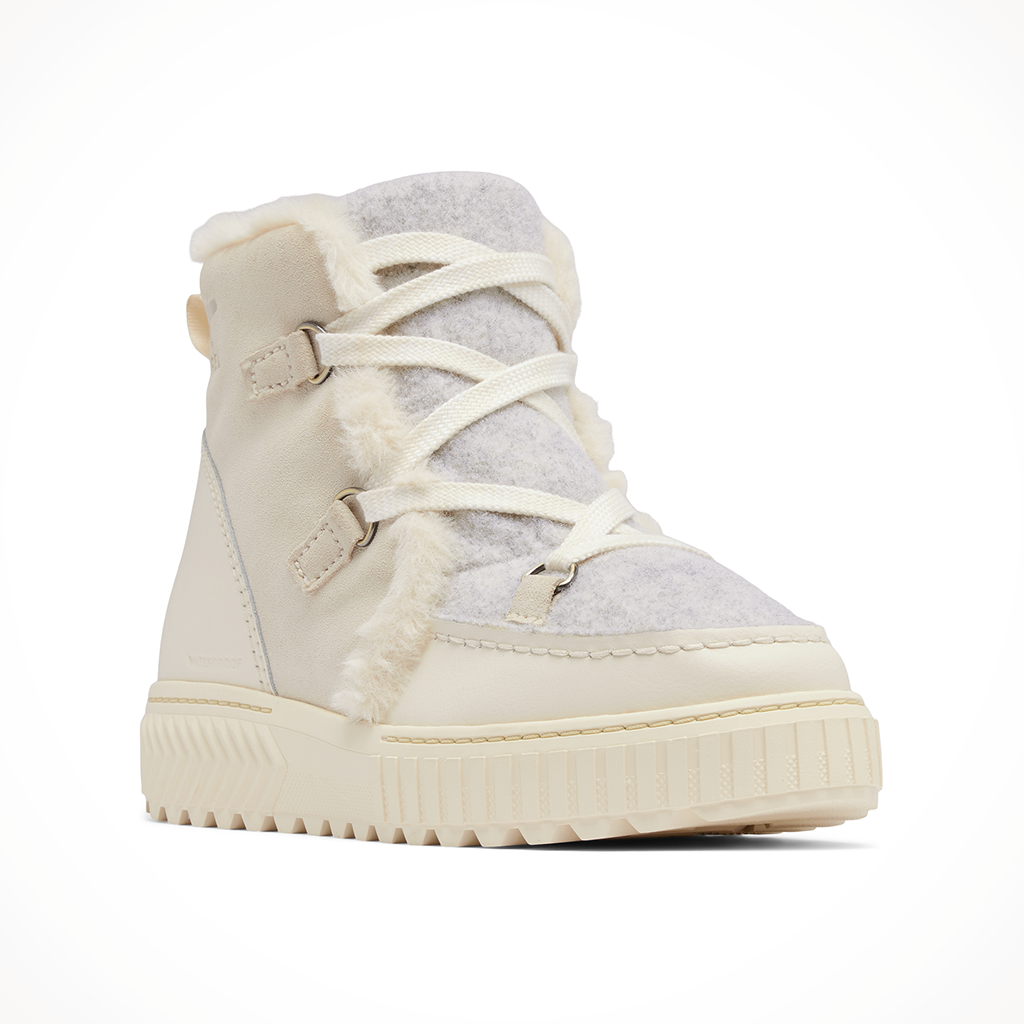 Product image: Sorel Ona Ave Alpine Boot WP Chalk Chalk Womens 2024, shown from a three-quarter angled view.