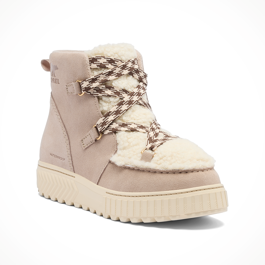 Product image: Sorel Ona Ave Alpine Boot WP Crushed Clay womens 2025, shown from a three-quarter angled view.