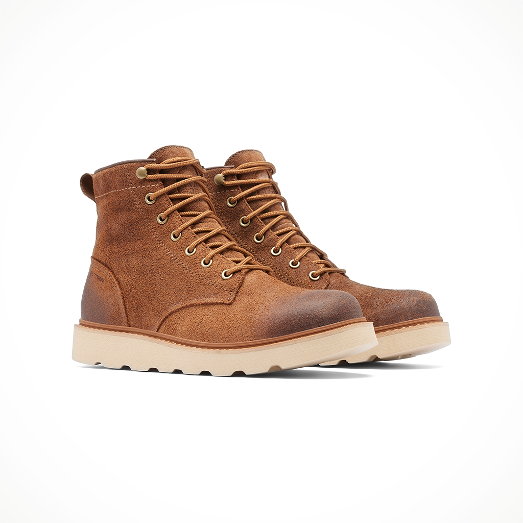 Product image: Sorel Slabtown 62 six WP velvet Tan Tw Mens 2025, shown as a pair.