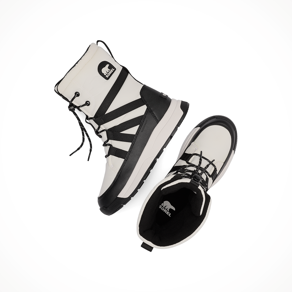 Product image: Sorel Whitney III Mid WP Sea Salt Black womens 2025 pair 2.
