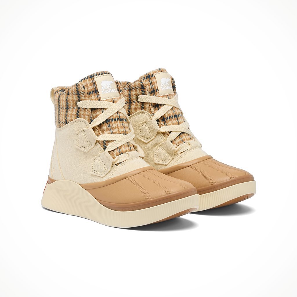 Product image: Sorel out N about IV Chillz WP honey White TA womens 2025, shown as a pair.