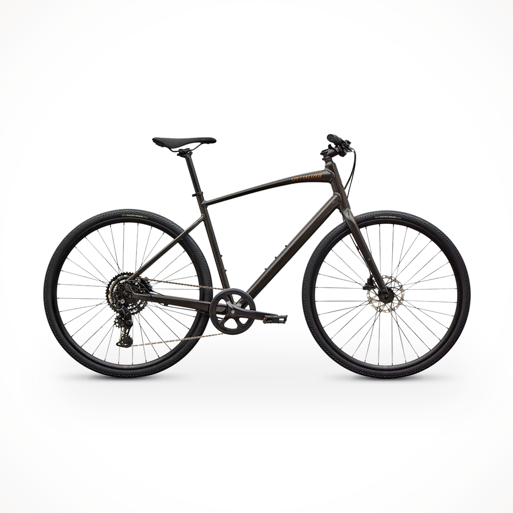 Product image: Specialized Sirrus X 2 Gloss Metallic Obsidian Burnt Gold Metallic Frost Reflective 2026, shown in primary marketing view.