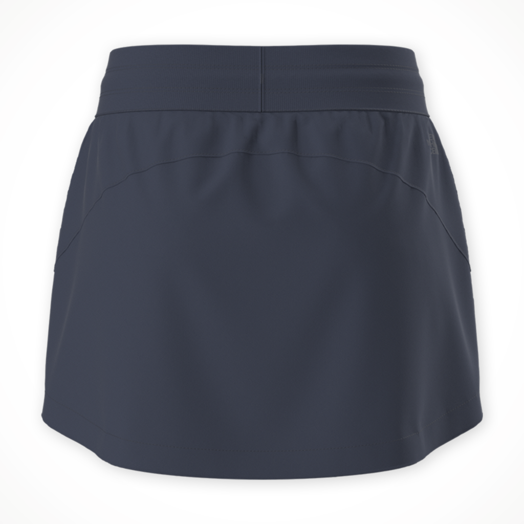 Product image: TNF Aphrodite Arise Skort summit Navy womens 2026, shown from the back.
