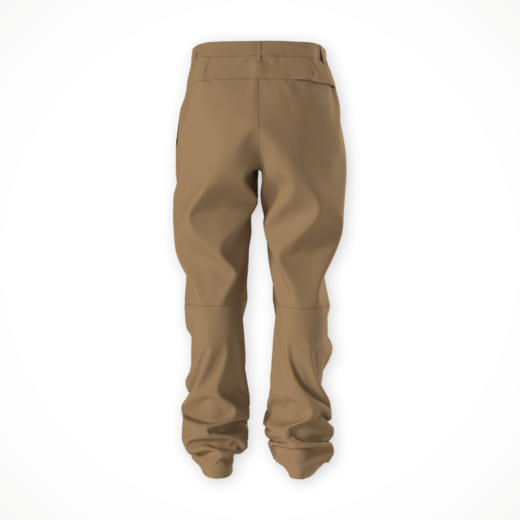 Product image: TNF Basin Pant Utility Brown mens 2026, shown from the back.