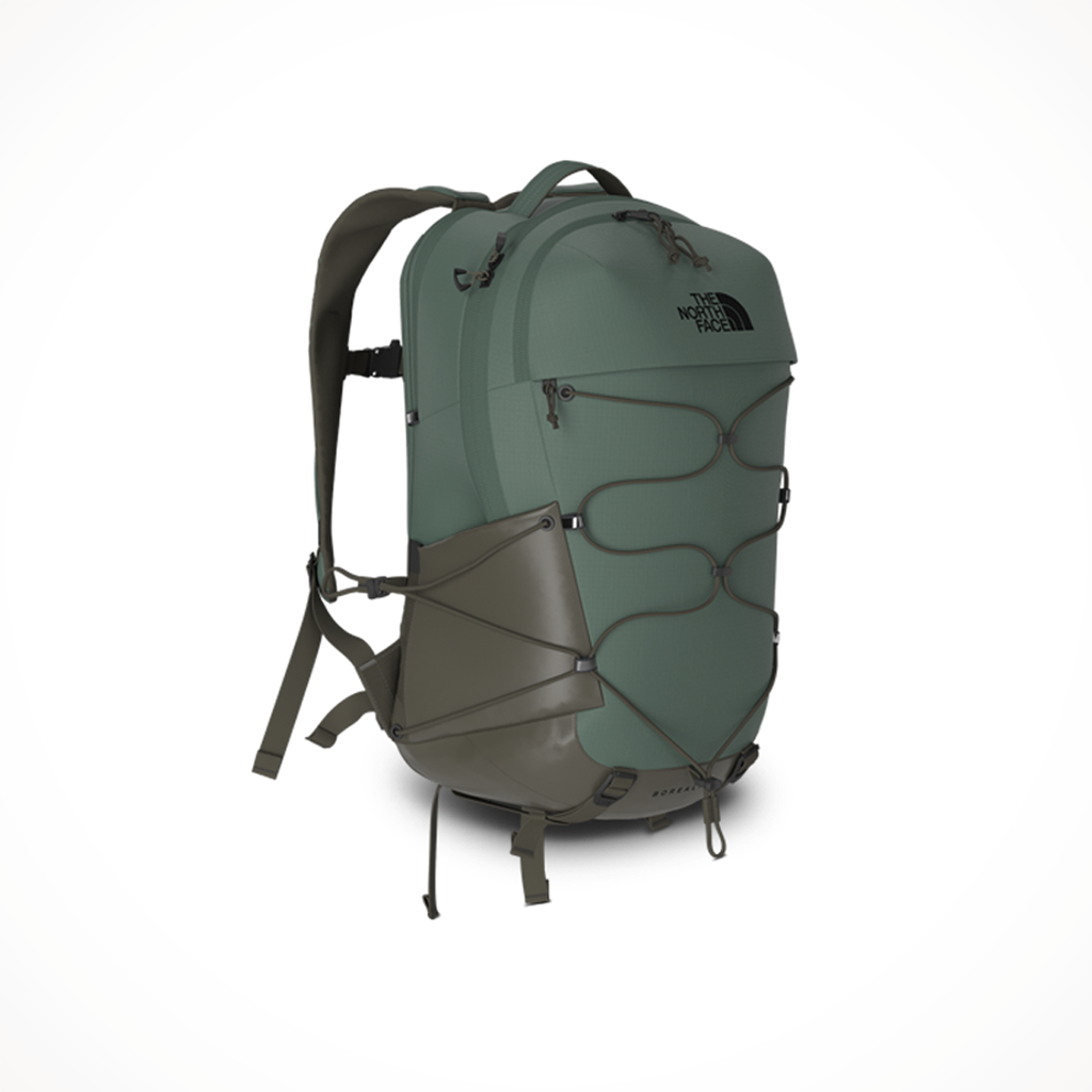 The North Face Borealis Backpack: Duck Green/New Taupe Green The North Face Borealis Backpack: Duck Green/New Taupe Green