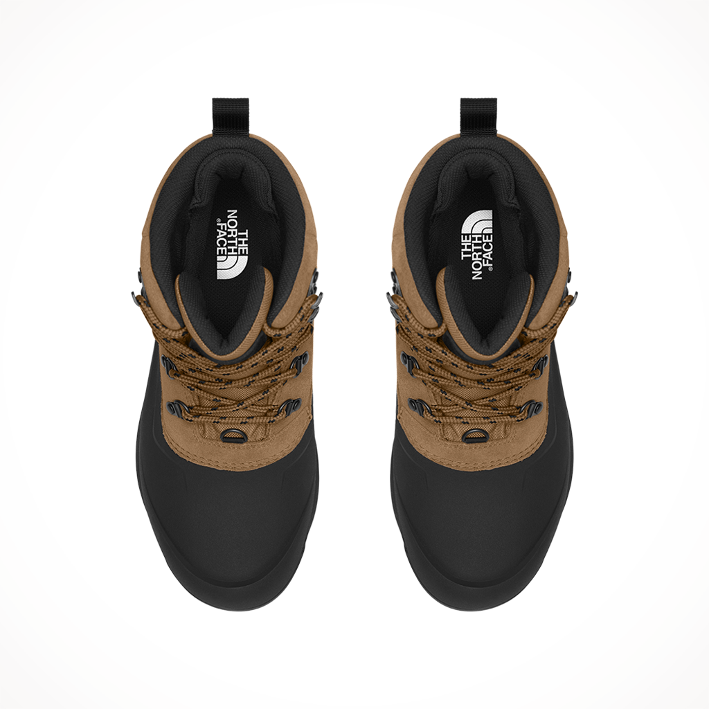 Product image: TNF Chilkat V Lace WP Utility Brown TNF Black Mens 2025, shown from above.