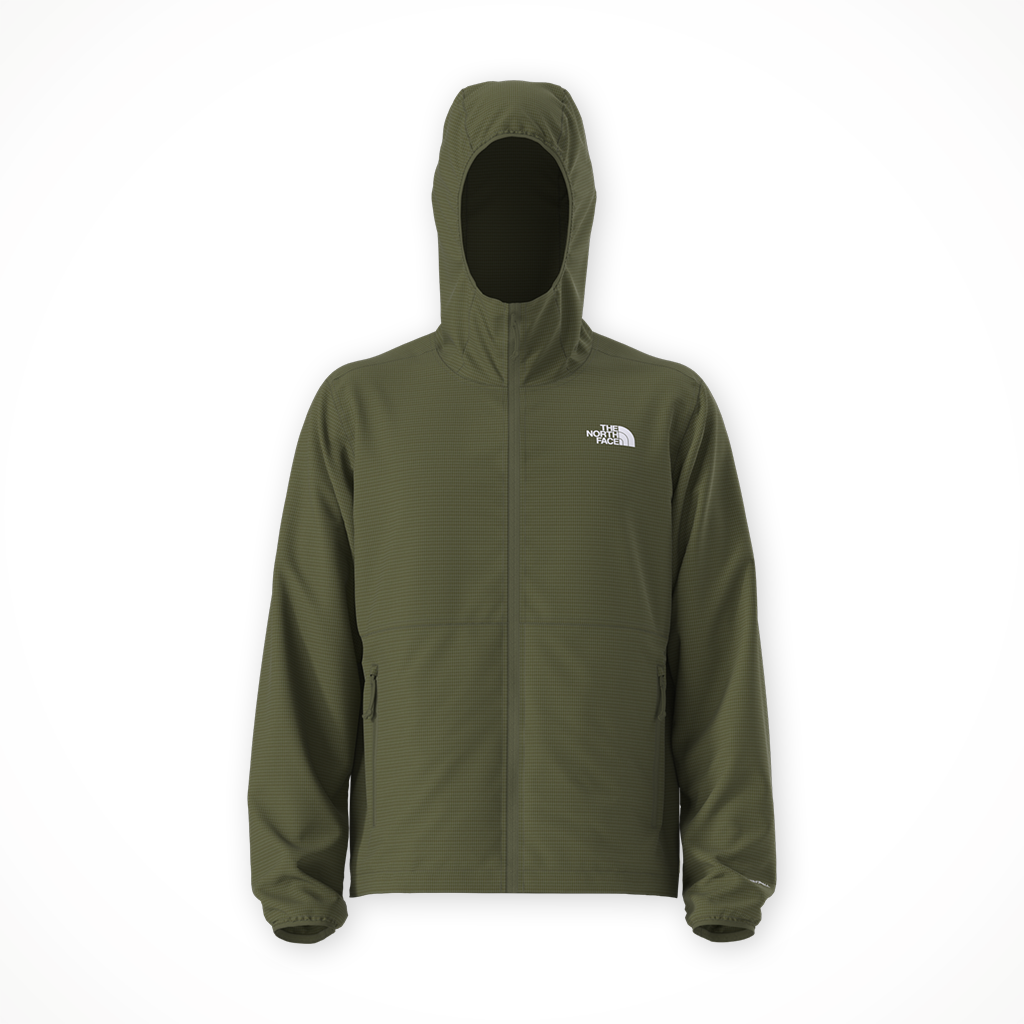 Product image: TNF Cyclone W Ind Jacket Woodland Green mens 2026, shown in primary marketing view.