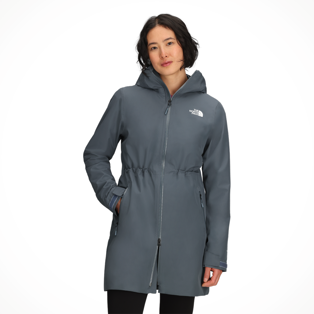 Product image: TNF Dryvent Hikesteller Parka Granite Grey womens 2026 alt1.