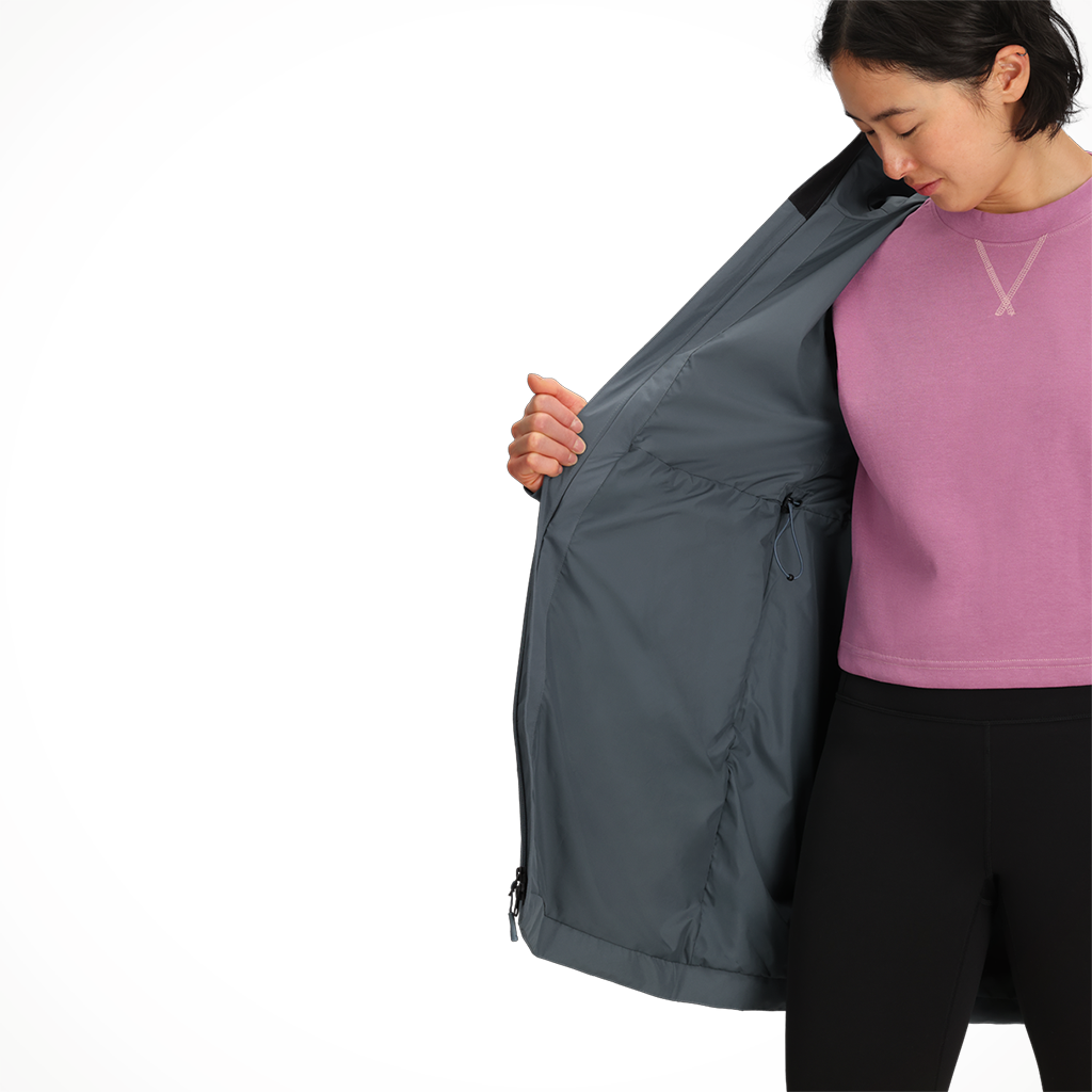 Product image: TNF Dryvent Hikesteller Parka Granite Grey womens 2026 alt3.