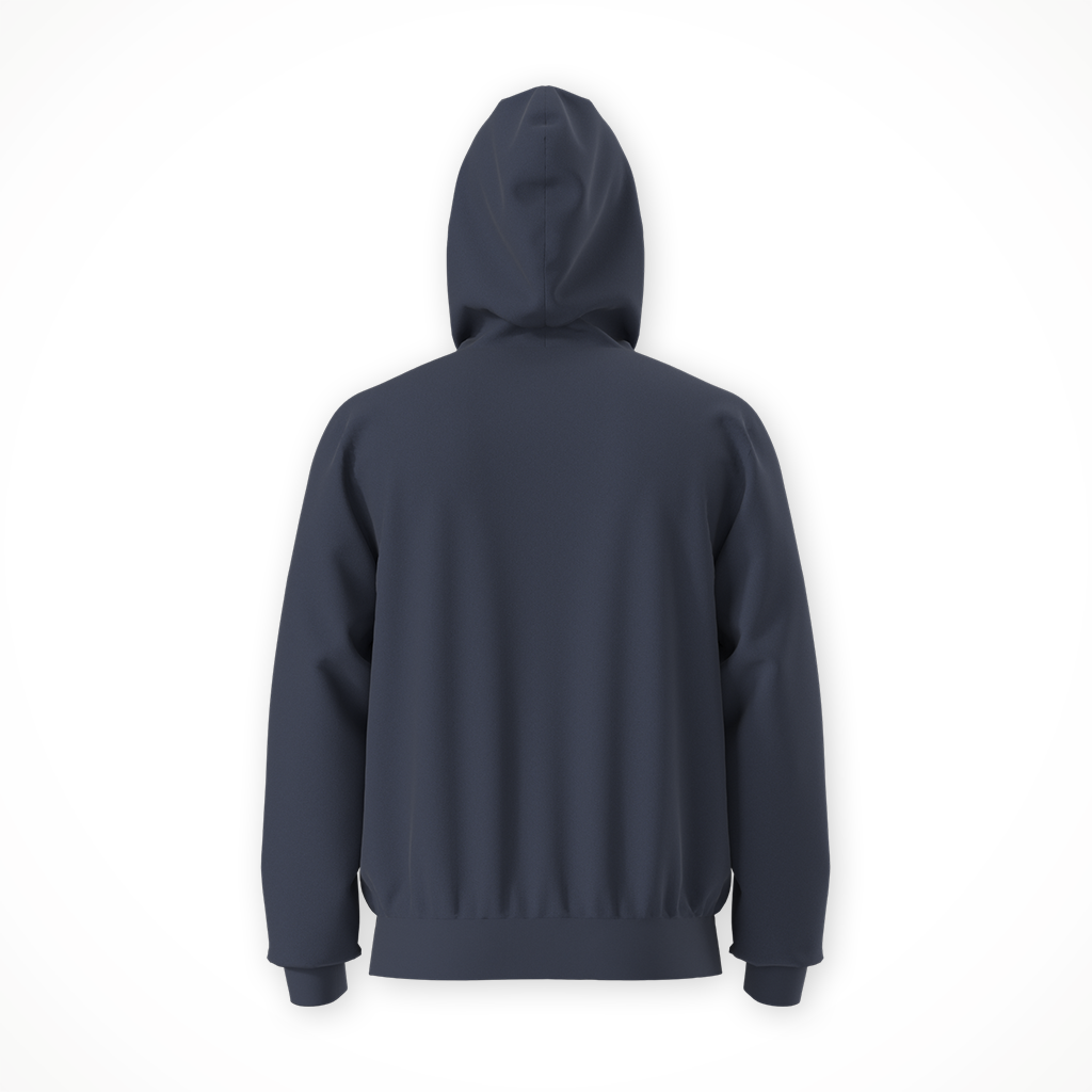 Product image: TNF Evolution Simple Dome Hoodie summit Navy mens 2026, shown from the back.