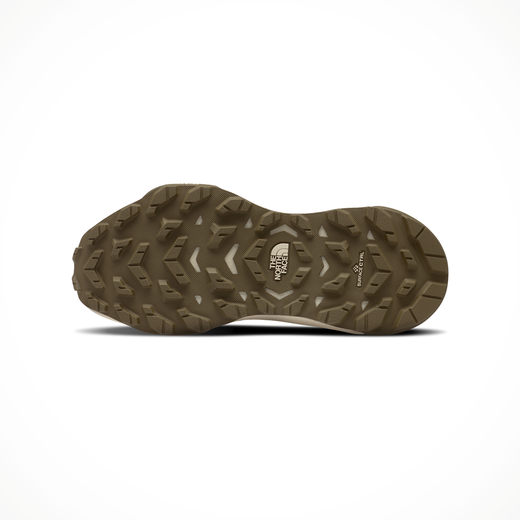 Product image: TNF Fastpack Mid WP Transcend Grey Cedar Womens 2026, showing the bottom view.
