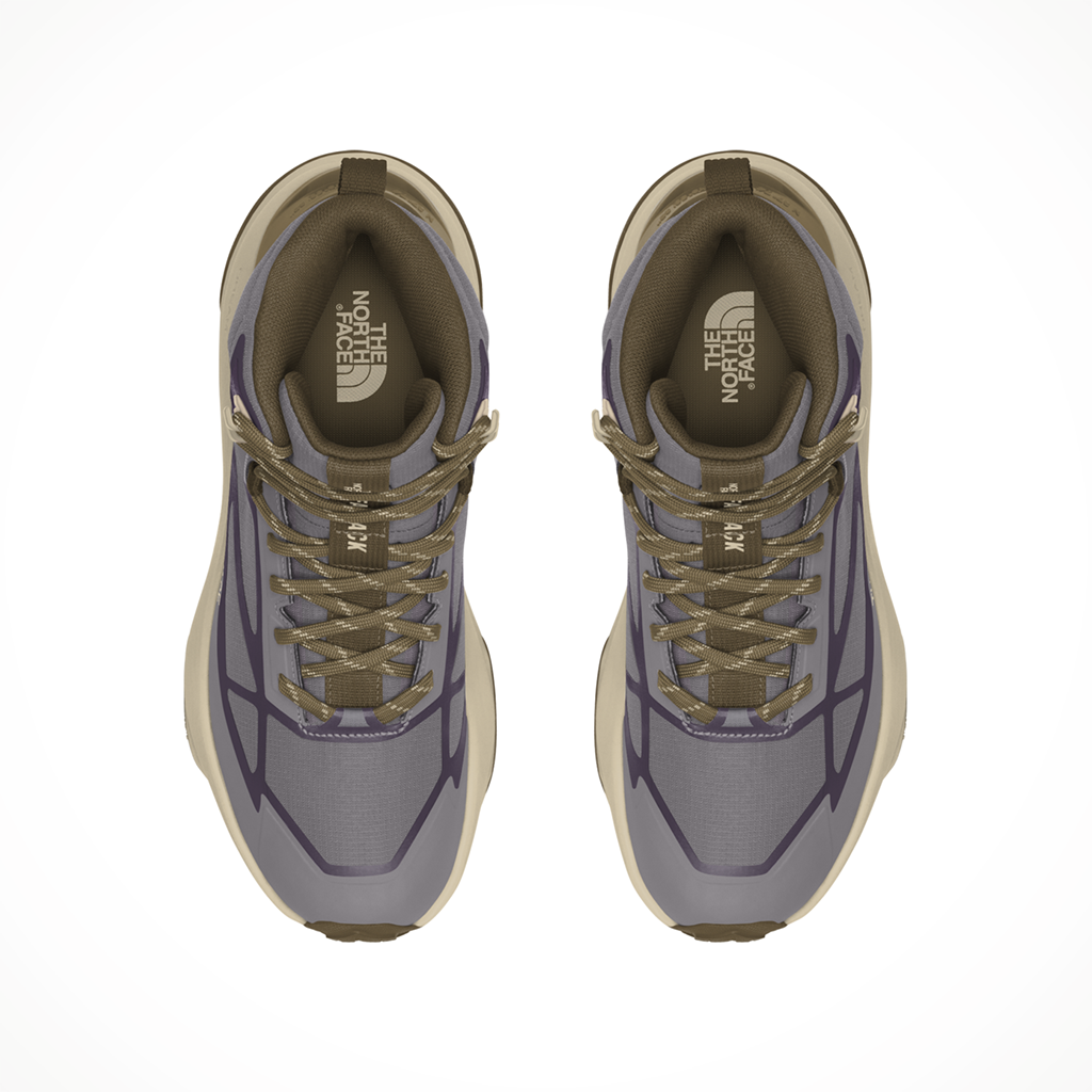 Product image: TNF Fastpack Mid WP Transcend Grey Cedar Womens 2026, shown from above.