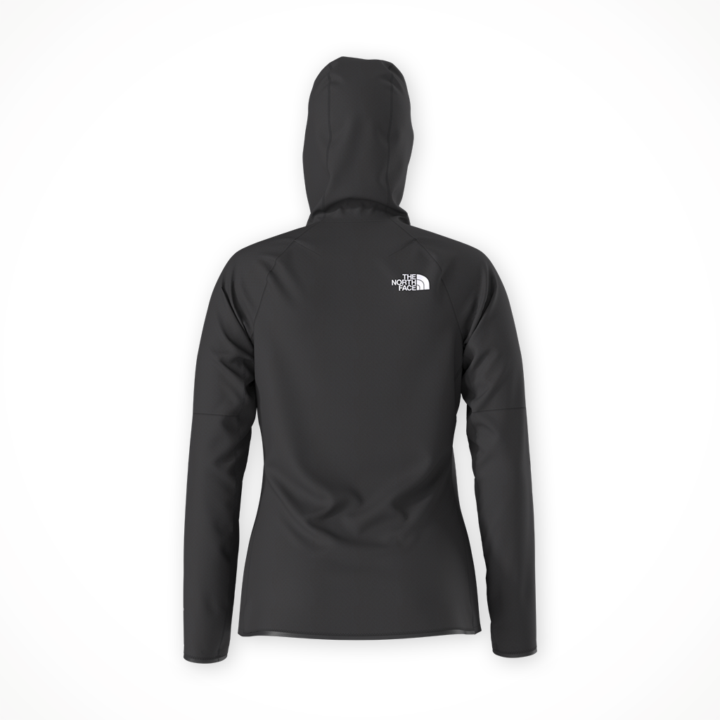 Product image: TNF Futurefleece Full Zip Hoodie TNF Black Womens 2026, shown from the back.
