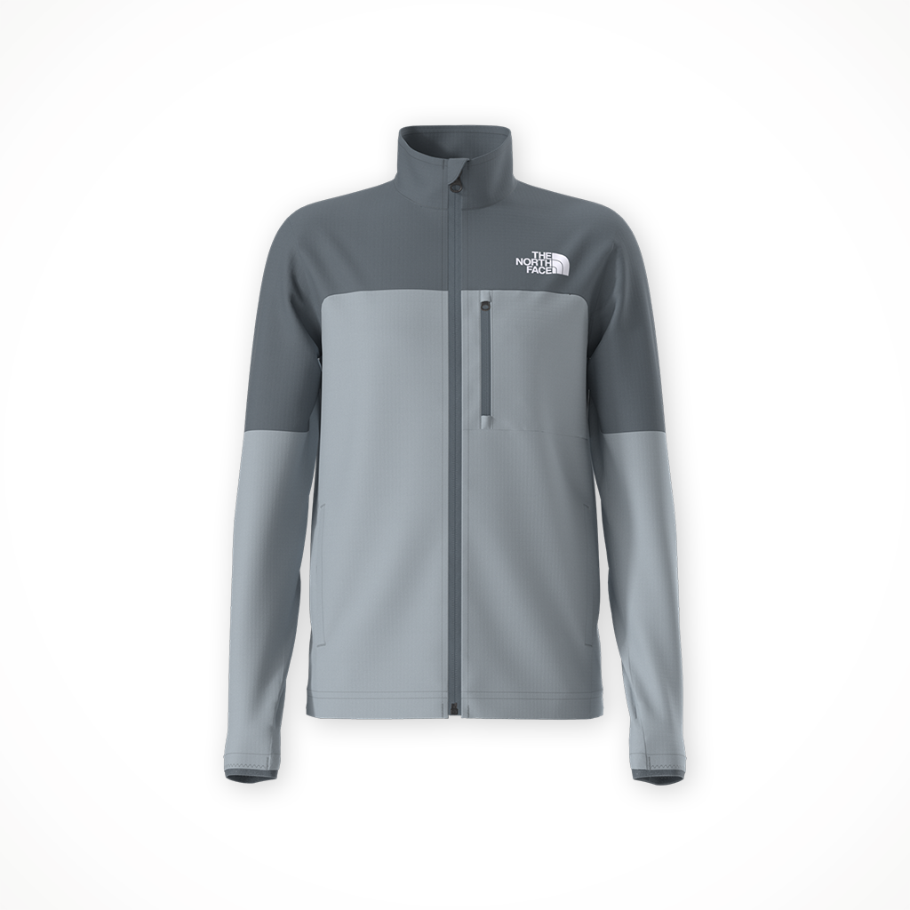 Product image: TNF Hike Mid Layer F Ull Zip Frost Grey Granite Grey Kids 2026, shown in primary marketing view.