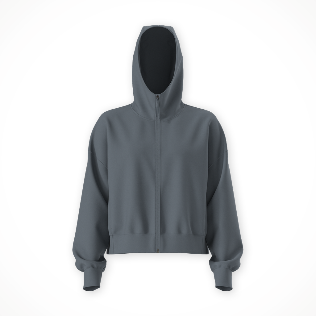Product image: TNF Jaida Full Zip Hooded Jacket granite Grey Womens 2026, shown in primary marketing view.