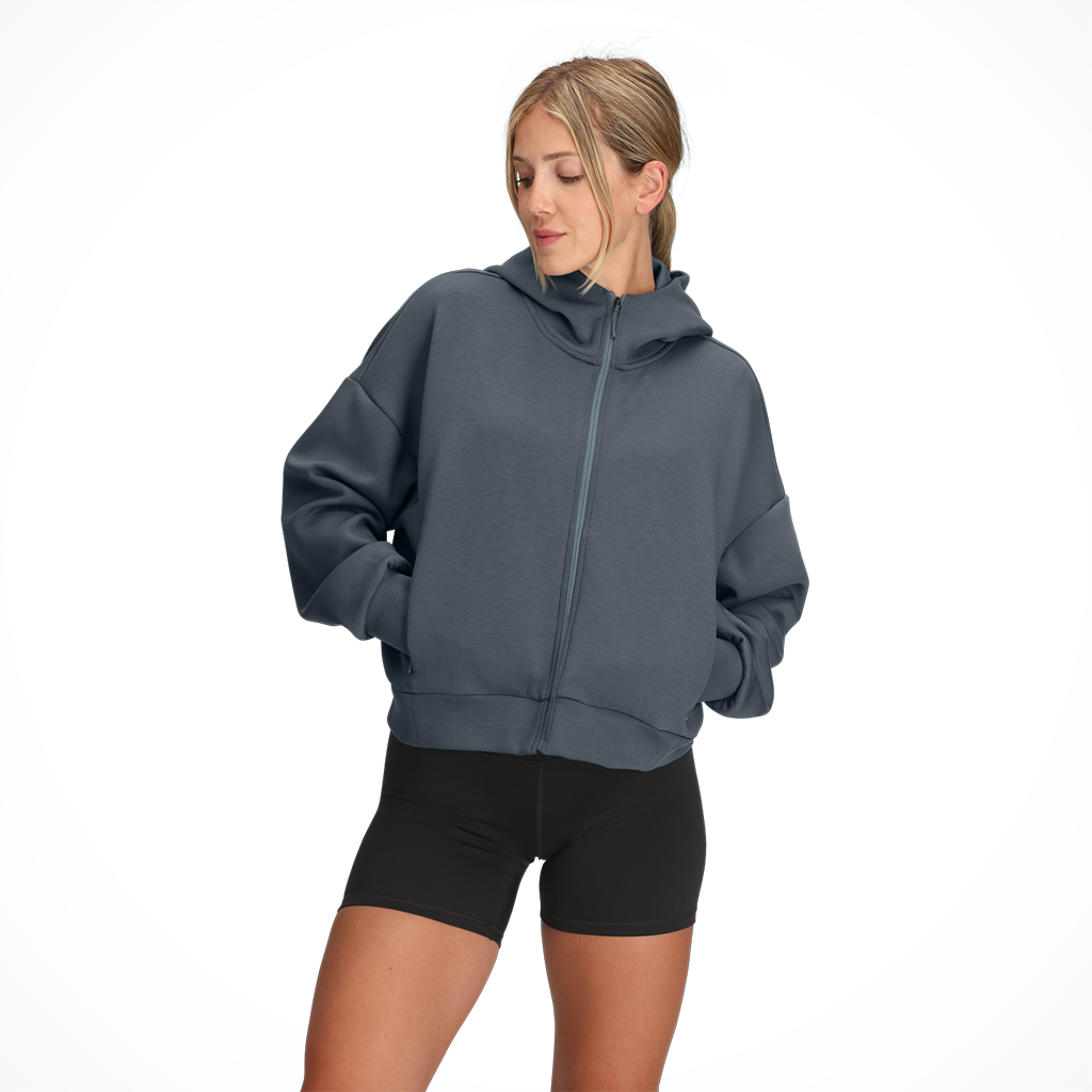 Product image: TNF Jaida Full Zip Hooded Jacket granite Grey Womens 2026 alt1.
