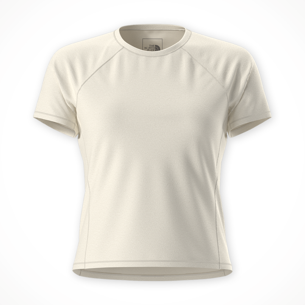 Product image: TNF Jaida SS Tee White D Une Heather Womens 2026, shown in primary marketing view.