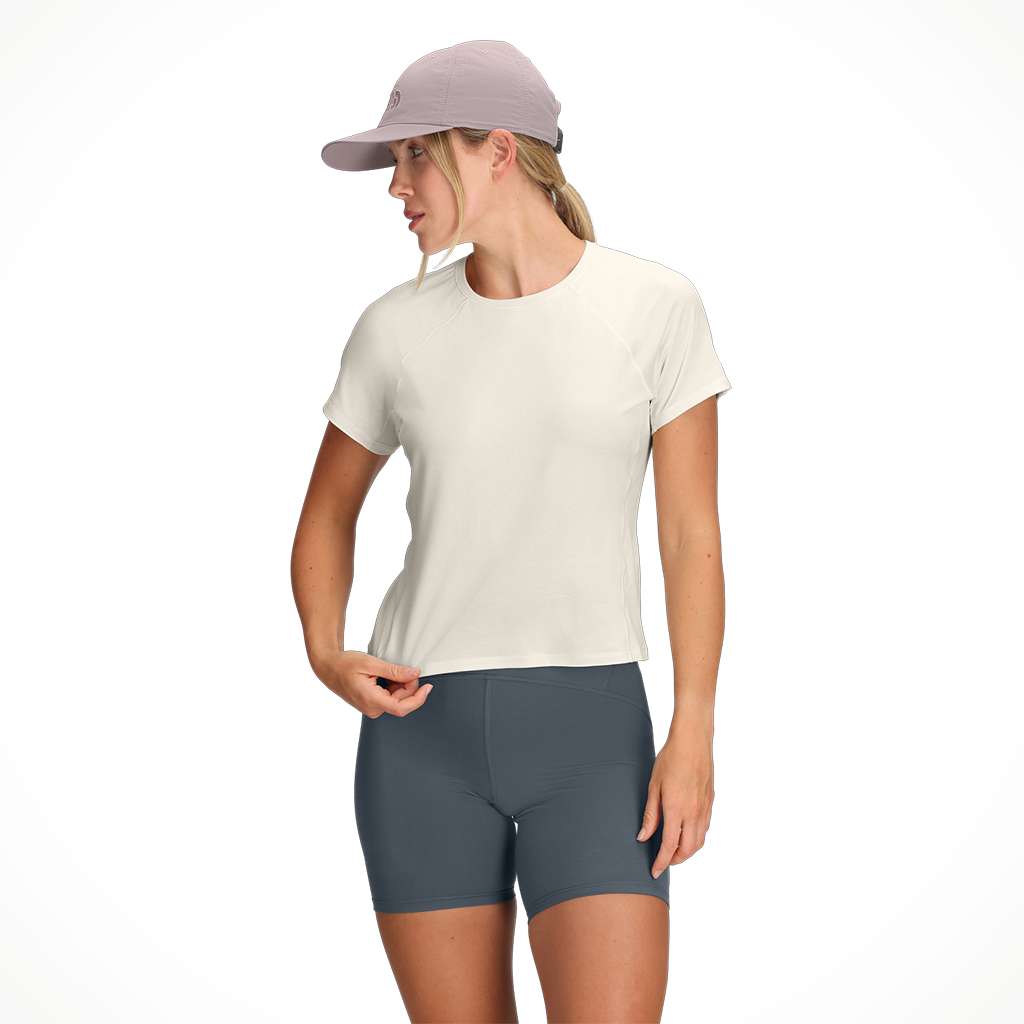 Product image: TNF Jaida SS Tee White D Une Heather Womens 2026 alt1.