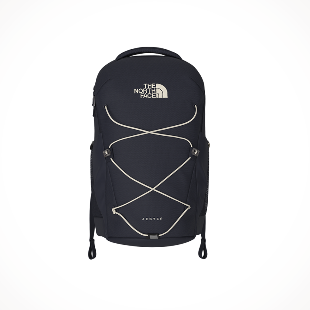 The North Face Jester Backpack: Aviator Navy Light Heather/Vintage White The North Face Jester Backpack: Aviator Navy Light Heather/Vintage White
