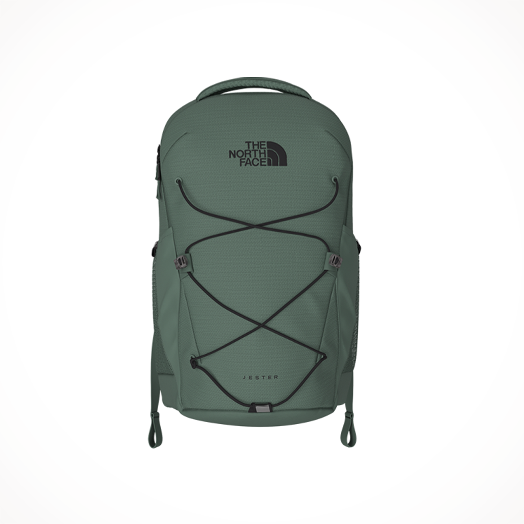 jester backpack the north face The North Face JESTER Backpack: Duck Green Dark Heather/Black