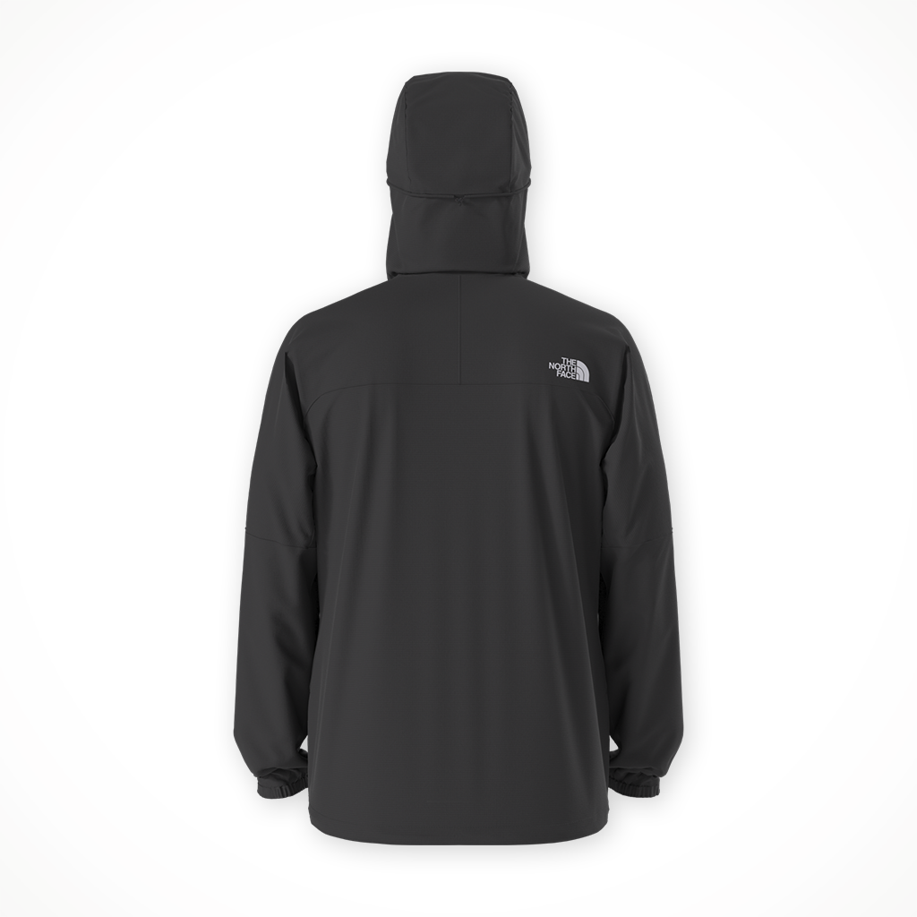 Product image: TNF Ridgelite WP Jacket TNF Black Mens 2026, shown from the back.