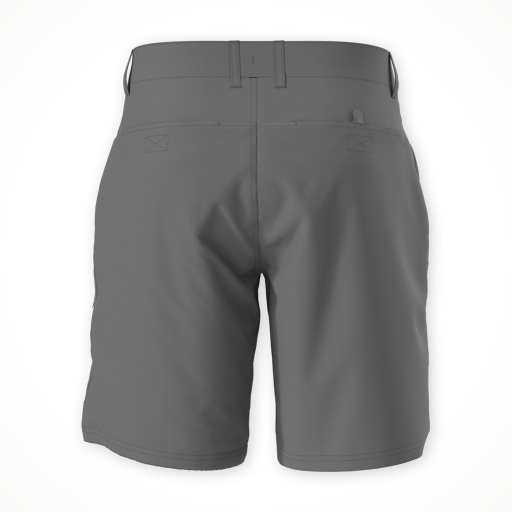 Product image: TNF Rolling Sun Packable Short Smoked Pearl NPF mens 2026, shown from the back.