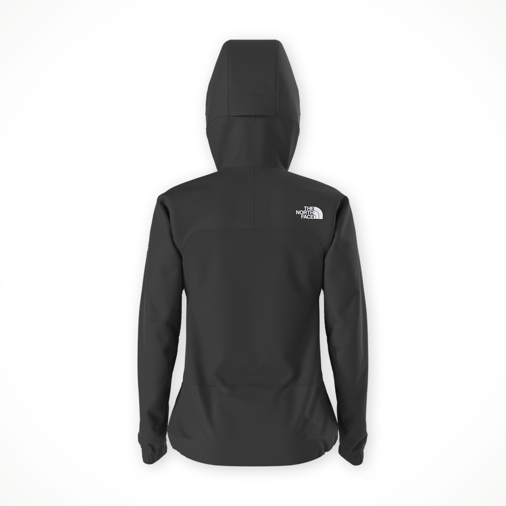 Product image: TNF Summit Off Width Jacket TNF Black Womens 2026, shown from the back.