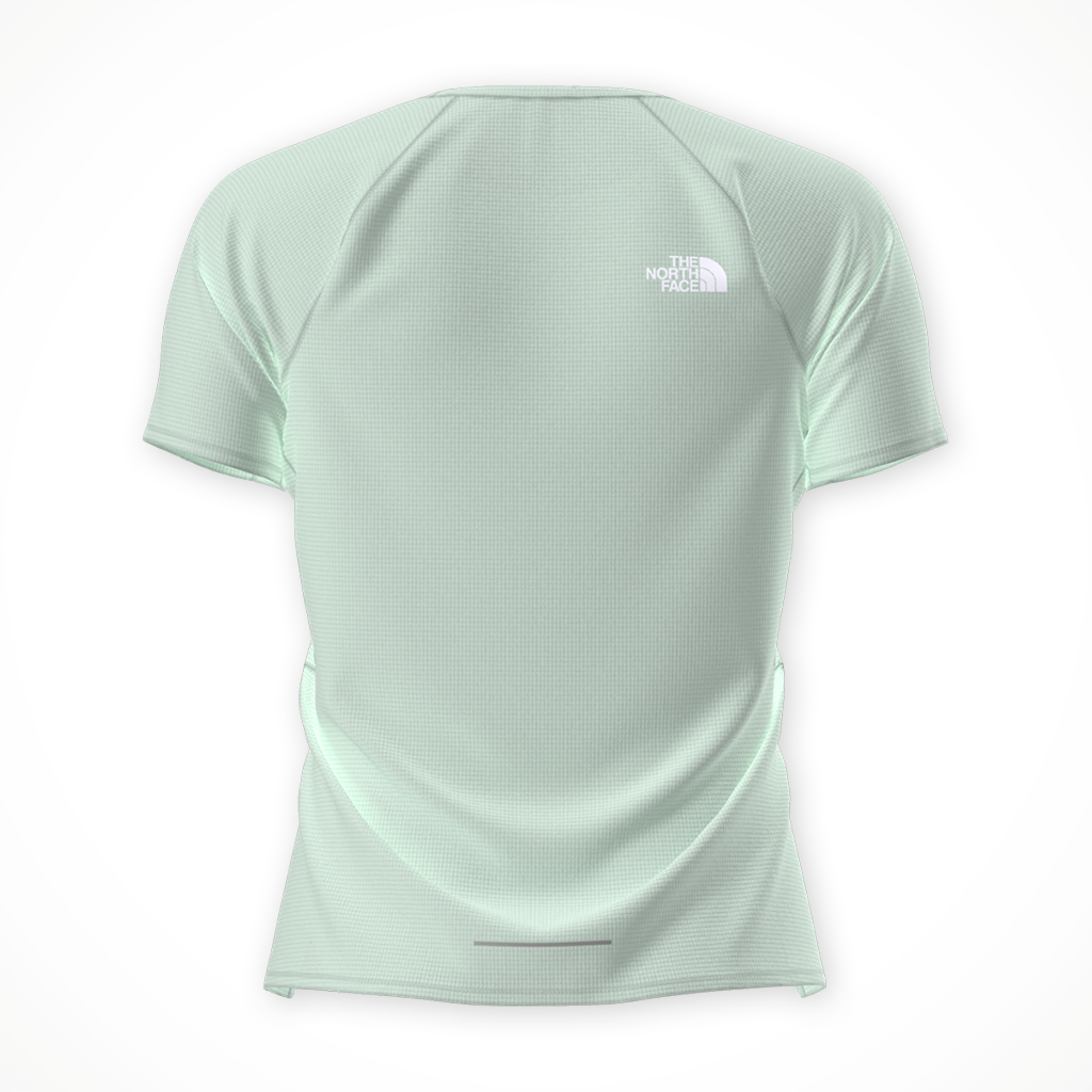 Product image: TNF Sunriser SS opal Frost Womens 2026, shown from the back.