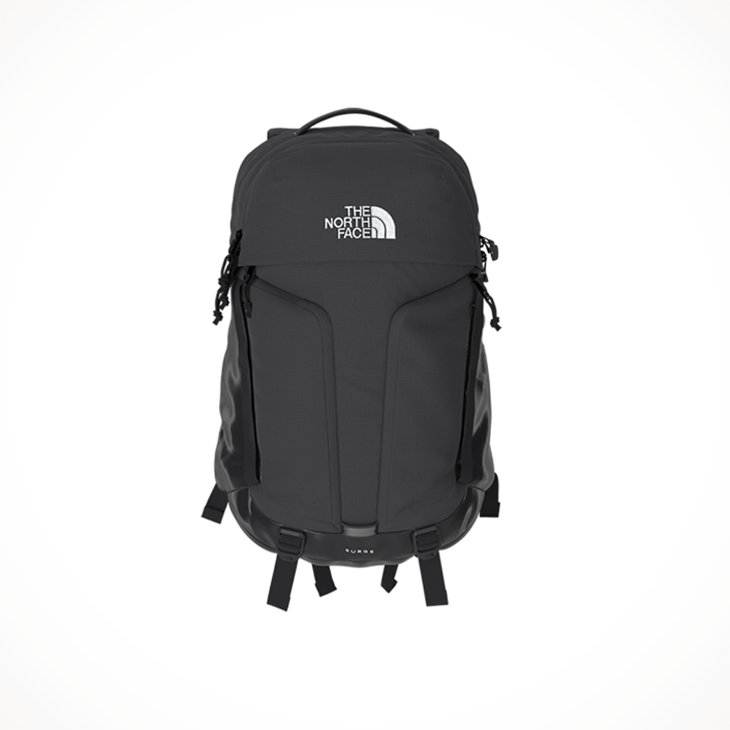 The North Face Surge Backpack, Asphalt Grey Light Heather / TNF Black The North Face Surge Backpack, Asphalt Grey Light Heather / TNF Black