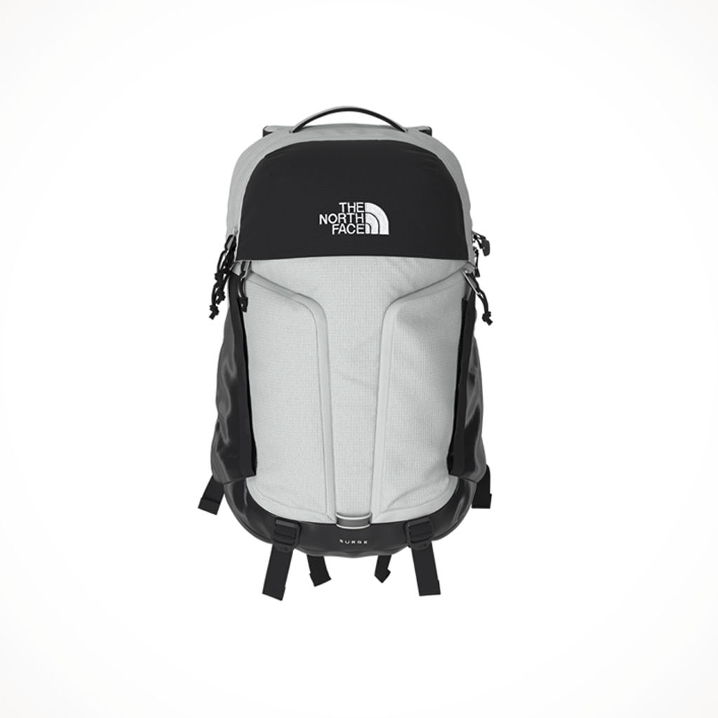 more the north face surge backpack The North Face Surge Backpack 2025 Tin Grey Dark Heather/TNF Black