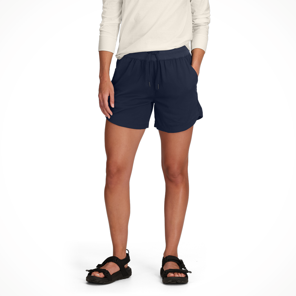 Product image: TNF aphrodite Arise 5 Inch S Hort Summit Navy Womens 2026 alt1.