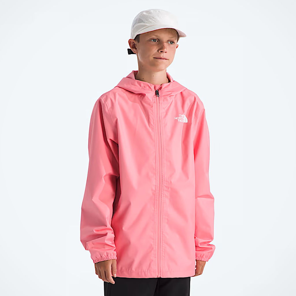 Product image: TNF zipline Rain Jacket Coral Crush kids 2026 alt1.