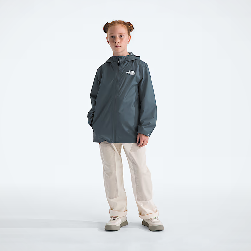 Product image: TNF zipline Rain Jacket Granite Grey kids 2026, shown in primary marketing view.