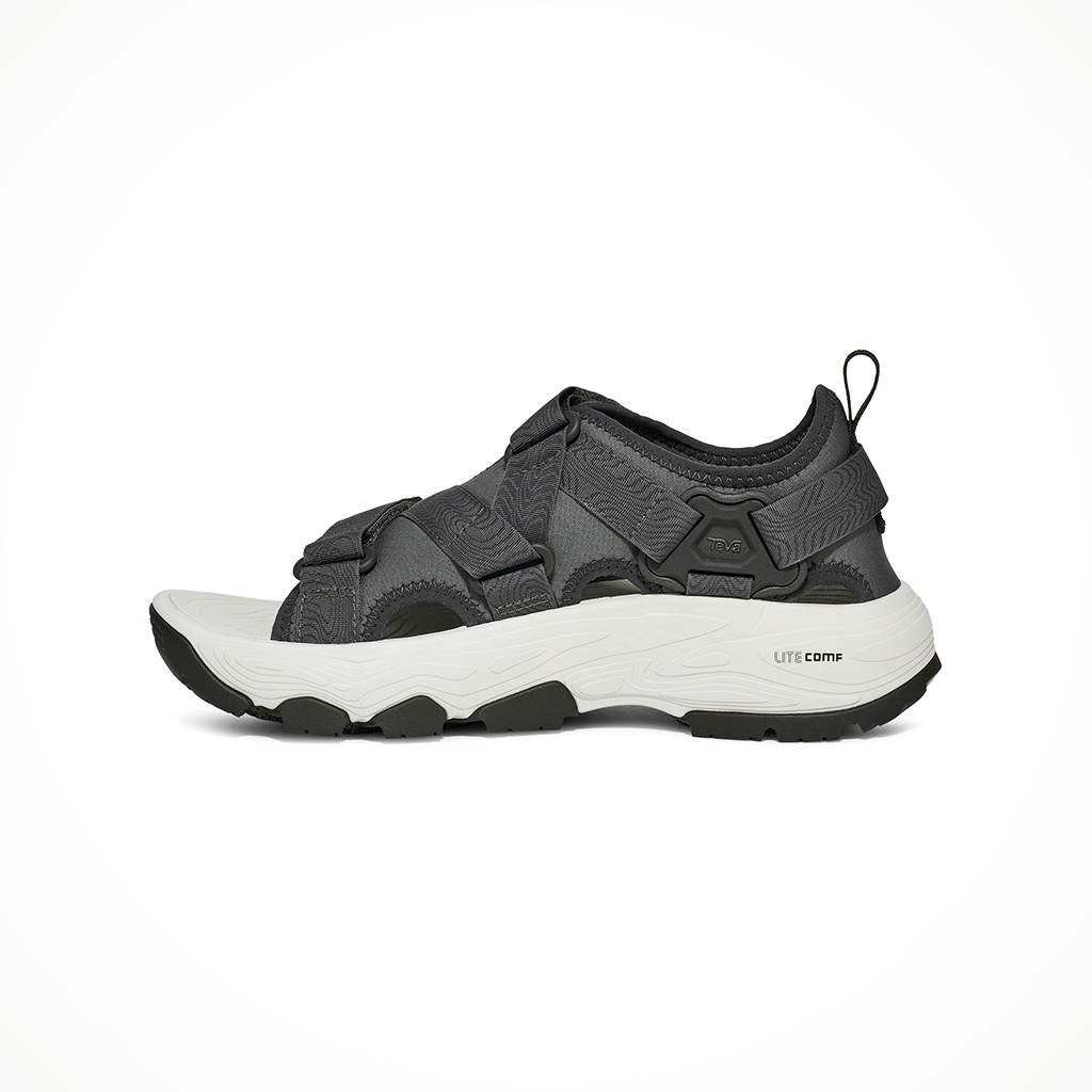 Product image: Teva Grandviewmax Sandal Dark Shadow Mens 2026, shown from the left side profile.