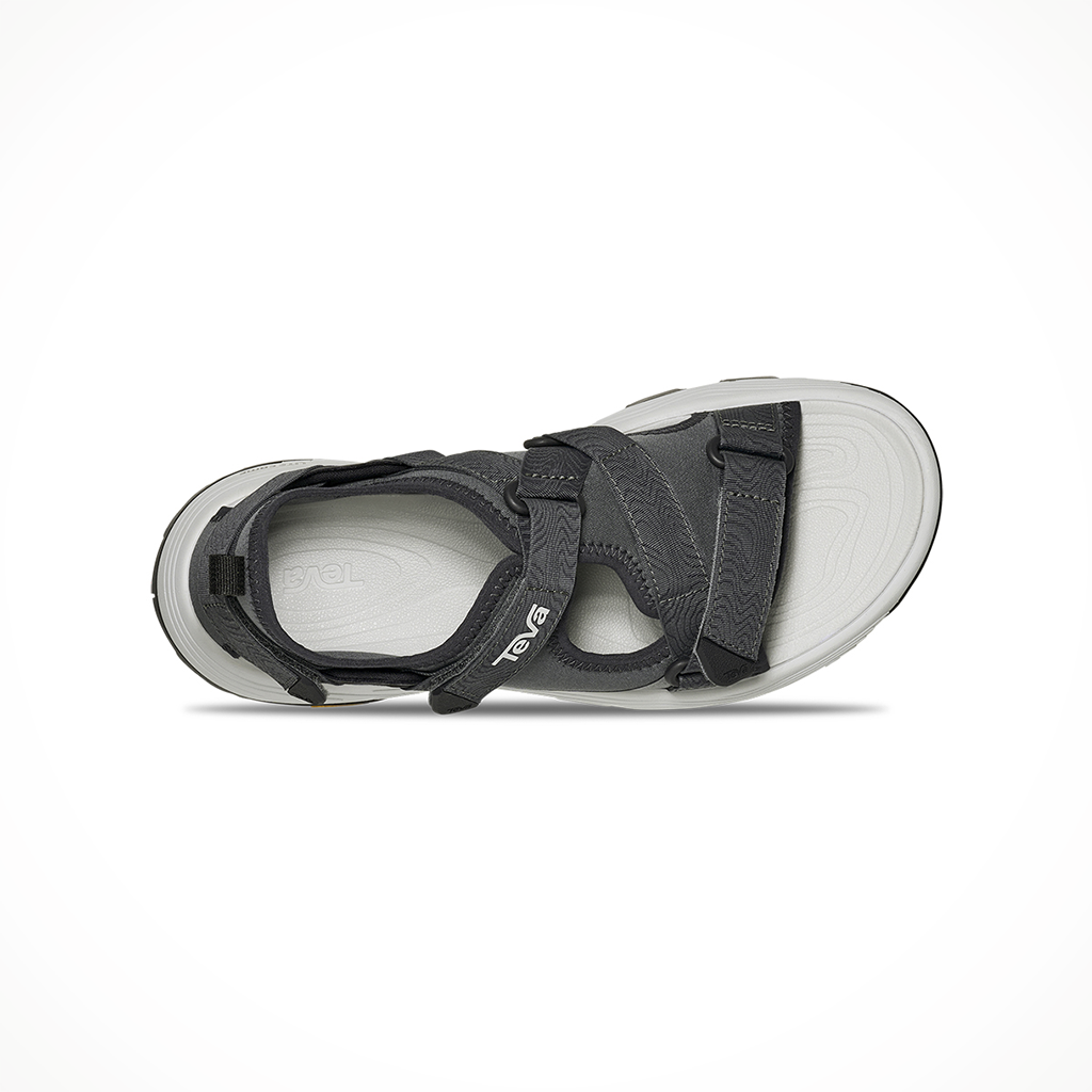 Product image: Teva Grandviewmax Sandal Dark Shadow Mens 2026, shown from above.