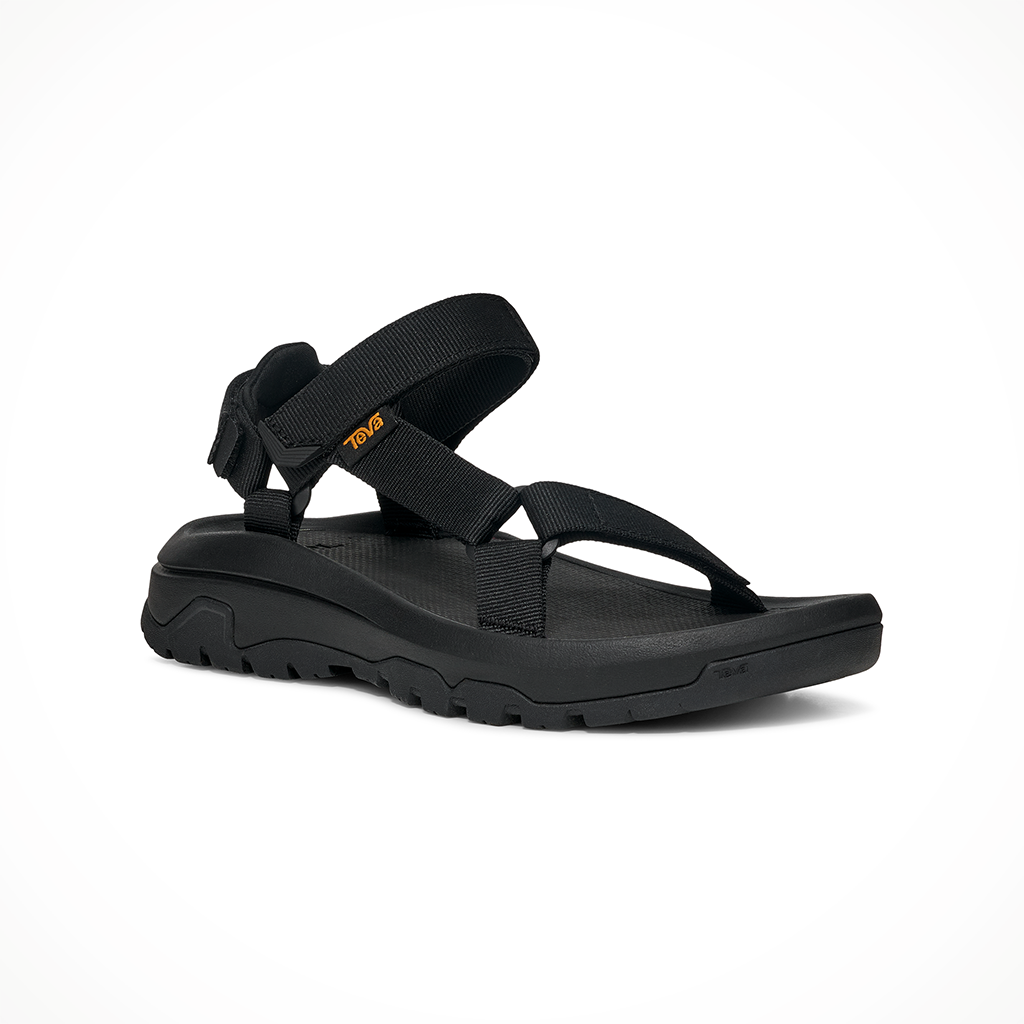 Product image: Teva Hurricane XLT 3 Black Womens 2026, shown from a three-quarter angled view.