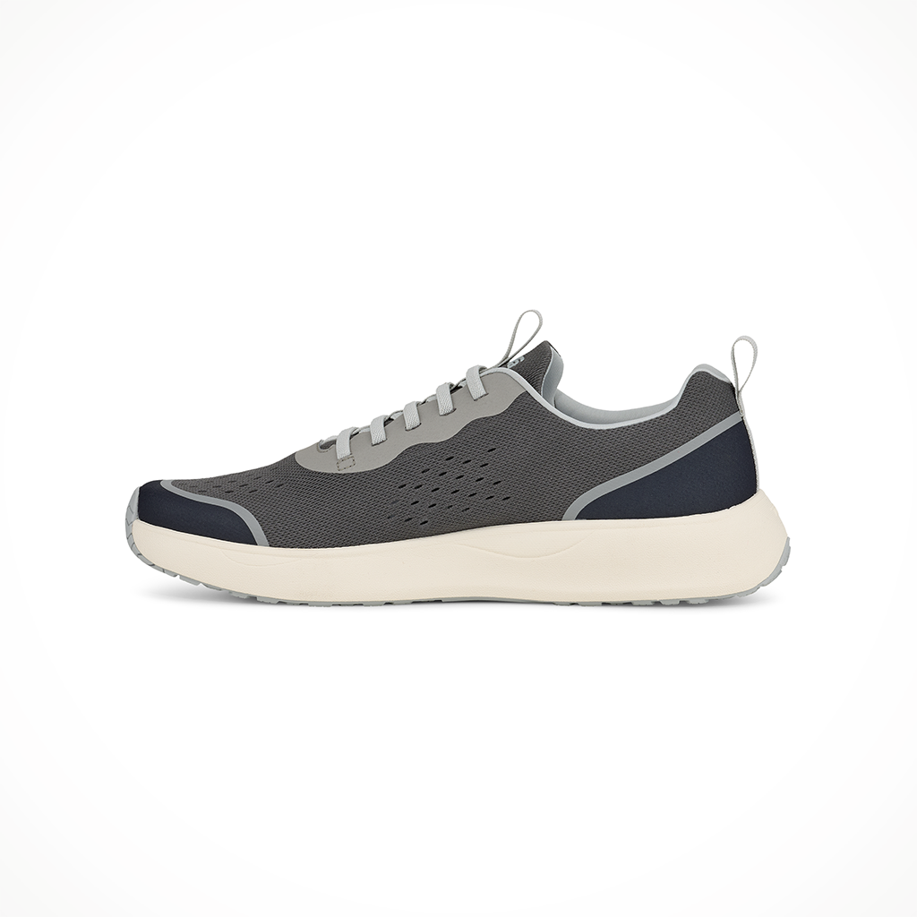 Product image: Teva Hydratrek Fairwind Dark Gull Grey Black Mens 2026, shown from the left side profile.