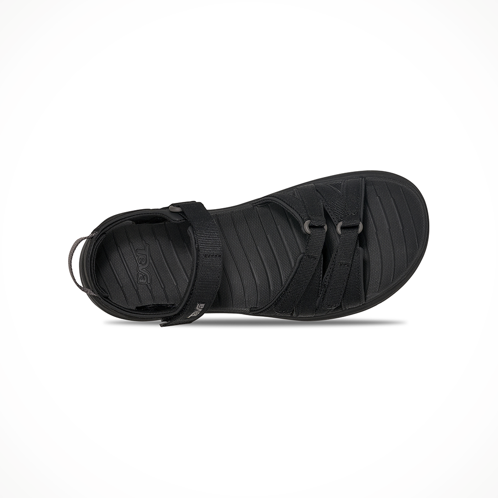 Product image: Teva Tirra Sport Black Womens 2026, shown from above.