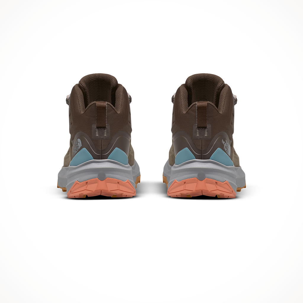 The North Face Womens VECTIC Exploris 2 Mid Futurelight Leather Bipartisan Demistass Brown Back